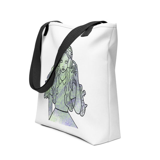 That Girl, Alice Ombre Tote Bag - GrungePup Wonderland Fade Charm