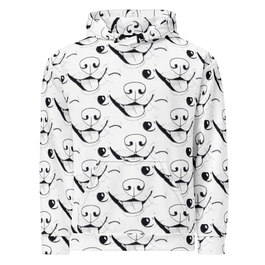 All-Over Print Hoodie - GrungePup Logo Cute Vet Gift
