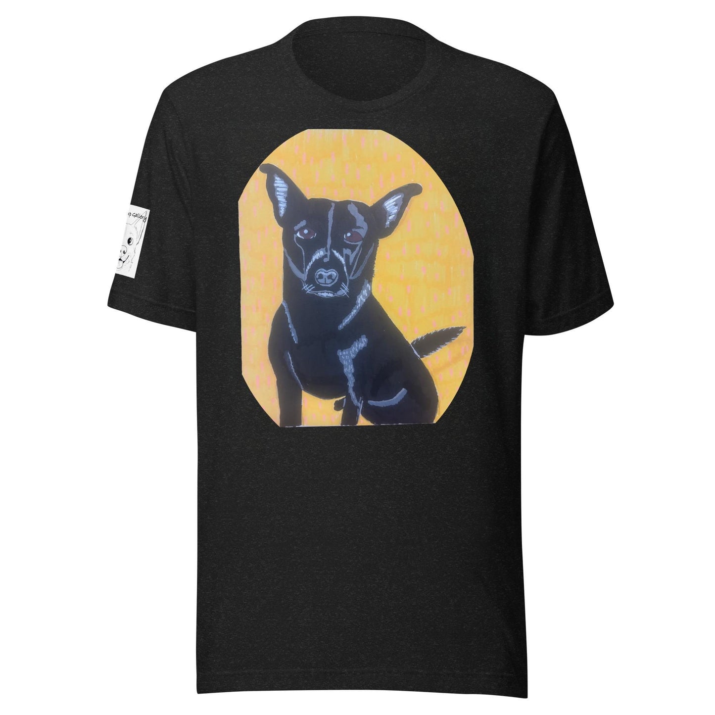 Mathis with Background T-Shirt - GrungePup Detailed Grunge Art