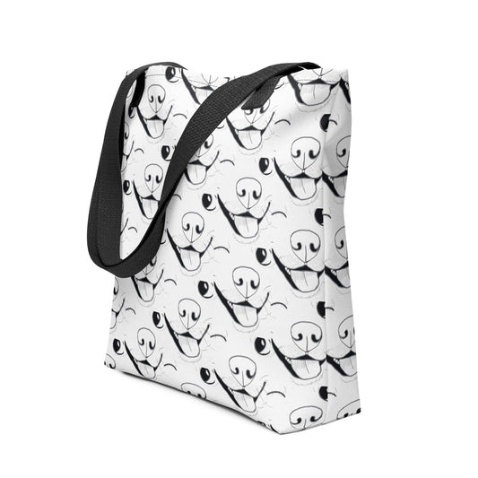 All-Over Print Tote Bag - GrungePup Logo Cute Pet Vet Gift