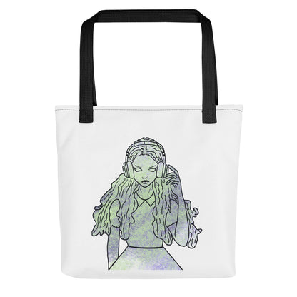 That Girl, Alice Ombre Tote Bag - GrungePup Wonderland Fade Charm