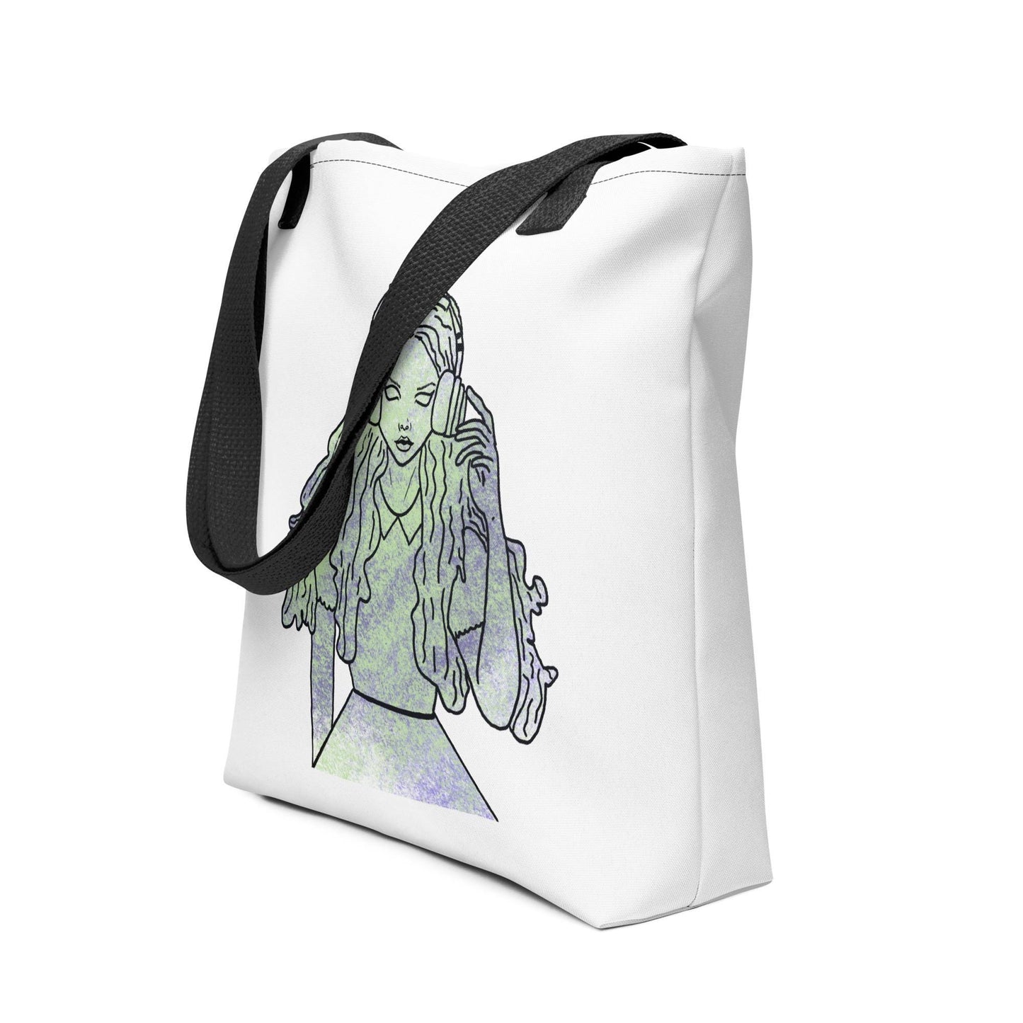That Girl, Alice Ombre Tote Bag - GrungePup Wonderland Fade Charm