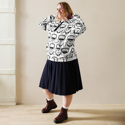 Frank's Monster All Over Print Hoodie - GrungePup Spooky Outsider Art