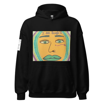 I See Through U Hoodie - GrungePup Abstract Grunge Edge