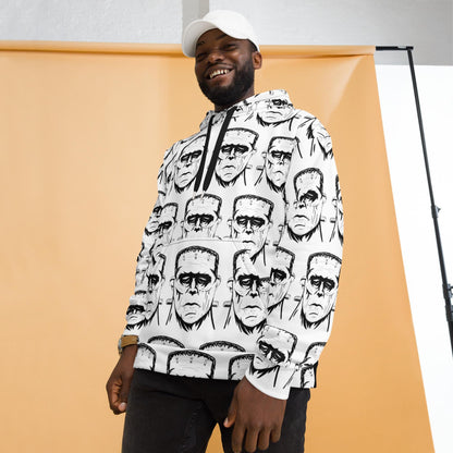 Frank's Monster All Over Print Hoodie - GrungePup Spooky Outsider Art