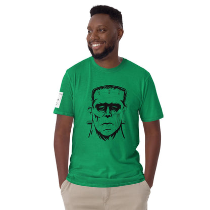 Frank's Monster T-Shirt - GrungePup Frankenstein Face Pencil Art Tee