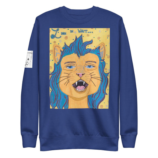 Lion In Wait Sweater - GrungePup Majestic Grunge Warmth