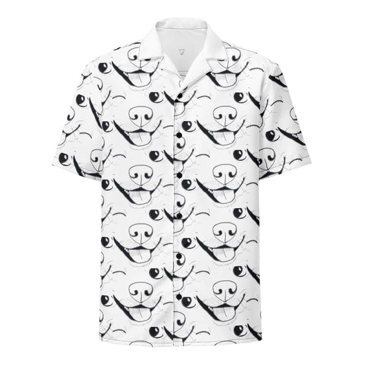 All Over Print Button-Down Shirt - GrungePup Logo Cute Vet Gift