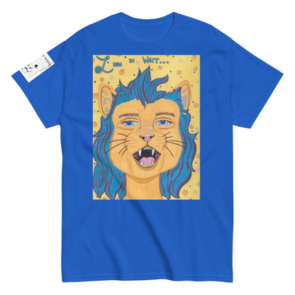 Lion In Wait Grunge T-Shirt - GrungePup Majestic Grunge Edge