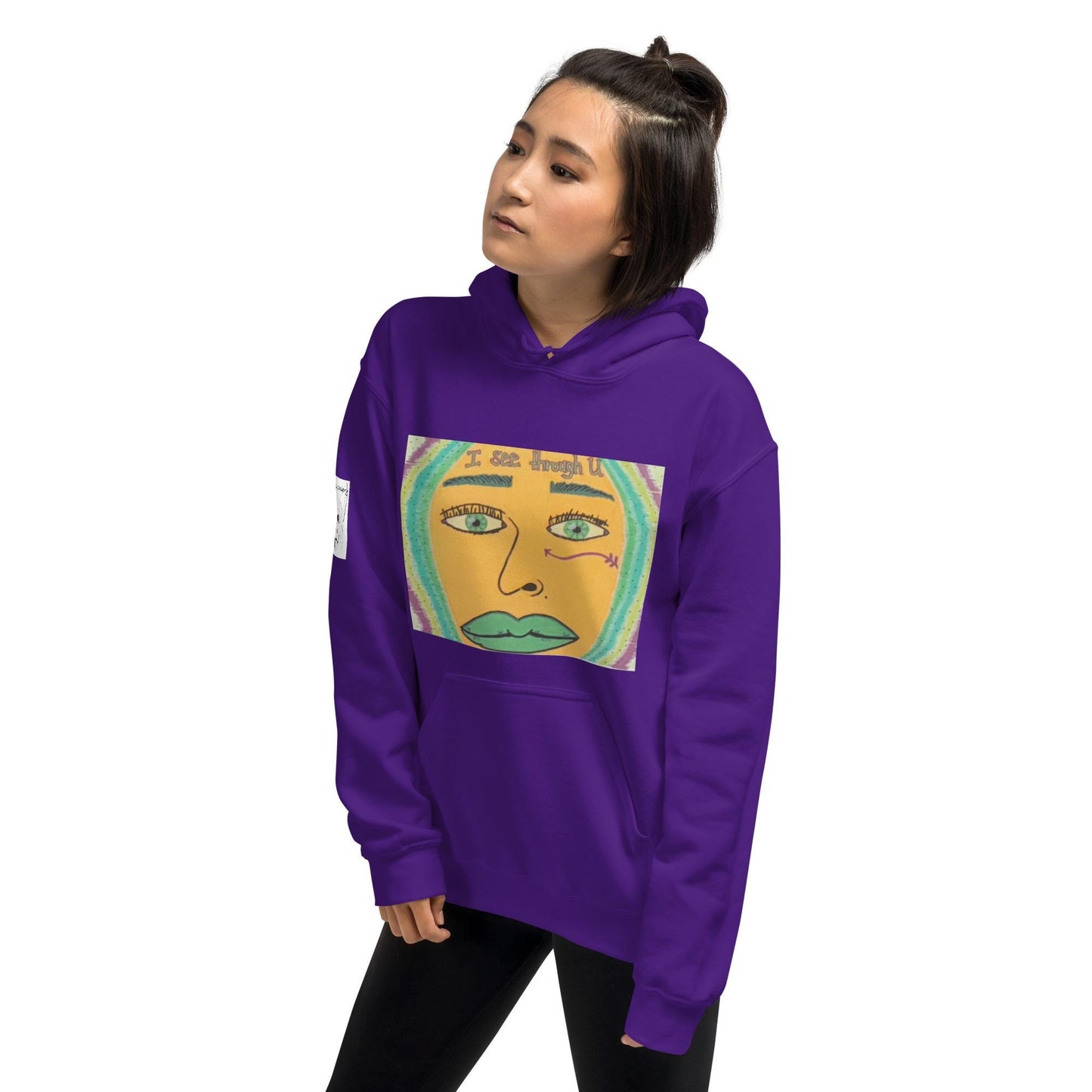 I See Through U Hoodie - GrungePup Abstract Grunge Edge