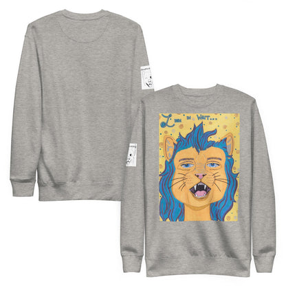 Lion In Wait Sweater - GrungePup Majestic Grunge Warmth