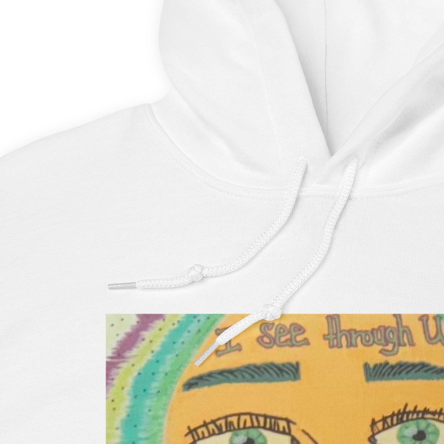 I See Through U Hoodie - GrungePup Abstract Grunge Edge