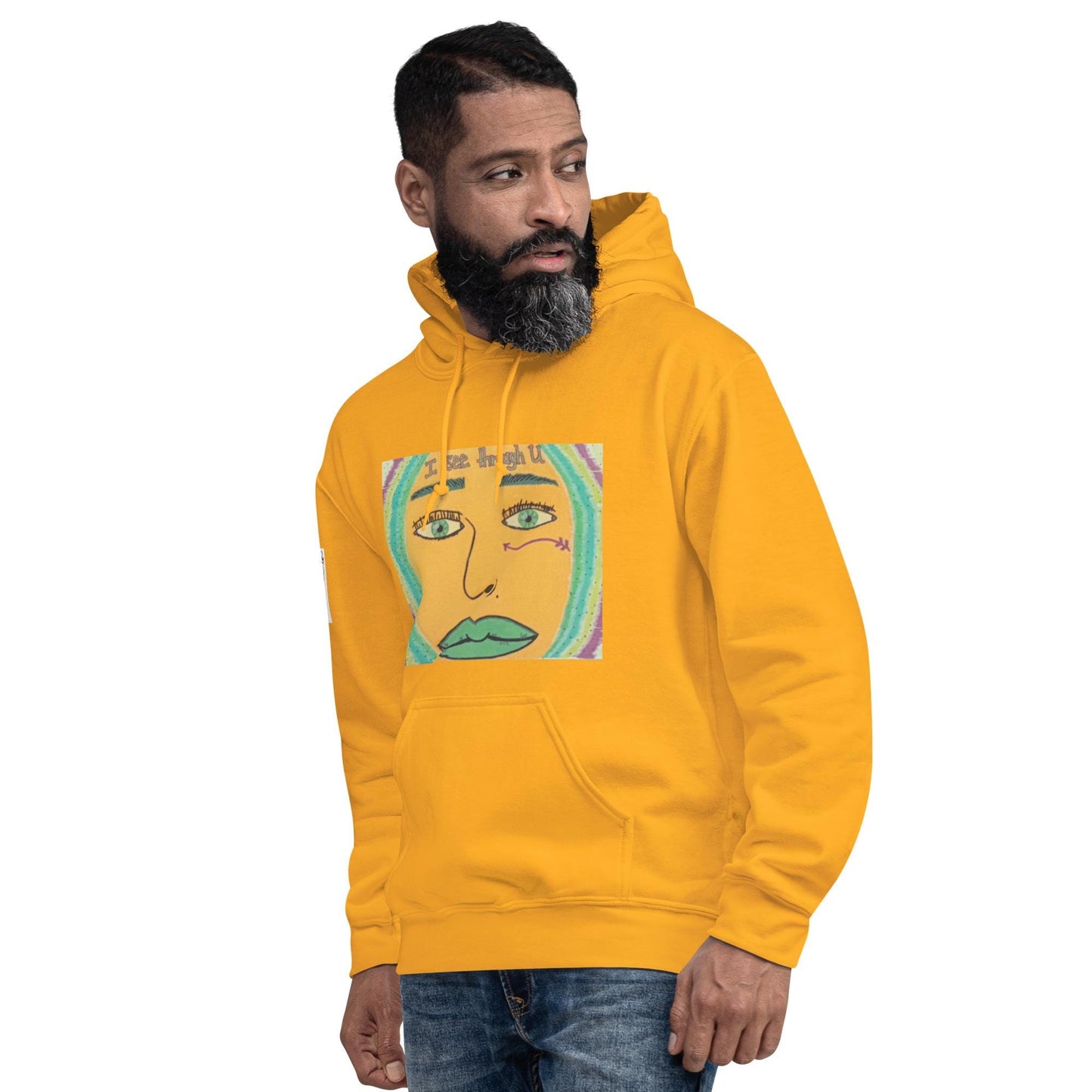 I See Through U Hoodie - GrungePup Abstract Grunge Edge