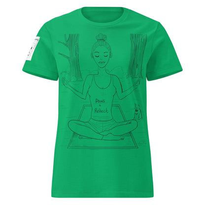 Paws and Reflect T-Shirt - GrungePup Zen Yoga Pet Pun