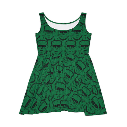 Frank's Monster Skater Dress - GrungePup Spooky Outsider Art