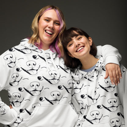 All-Over Print Kangaroo Hoodie - GrungePup Logo Cute Vet Gift