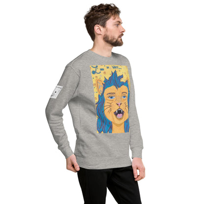Lion In Wait Sweater - GrungePup Majestic Grunge Warmth