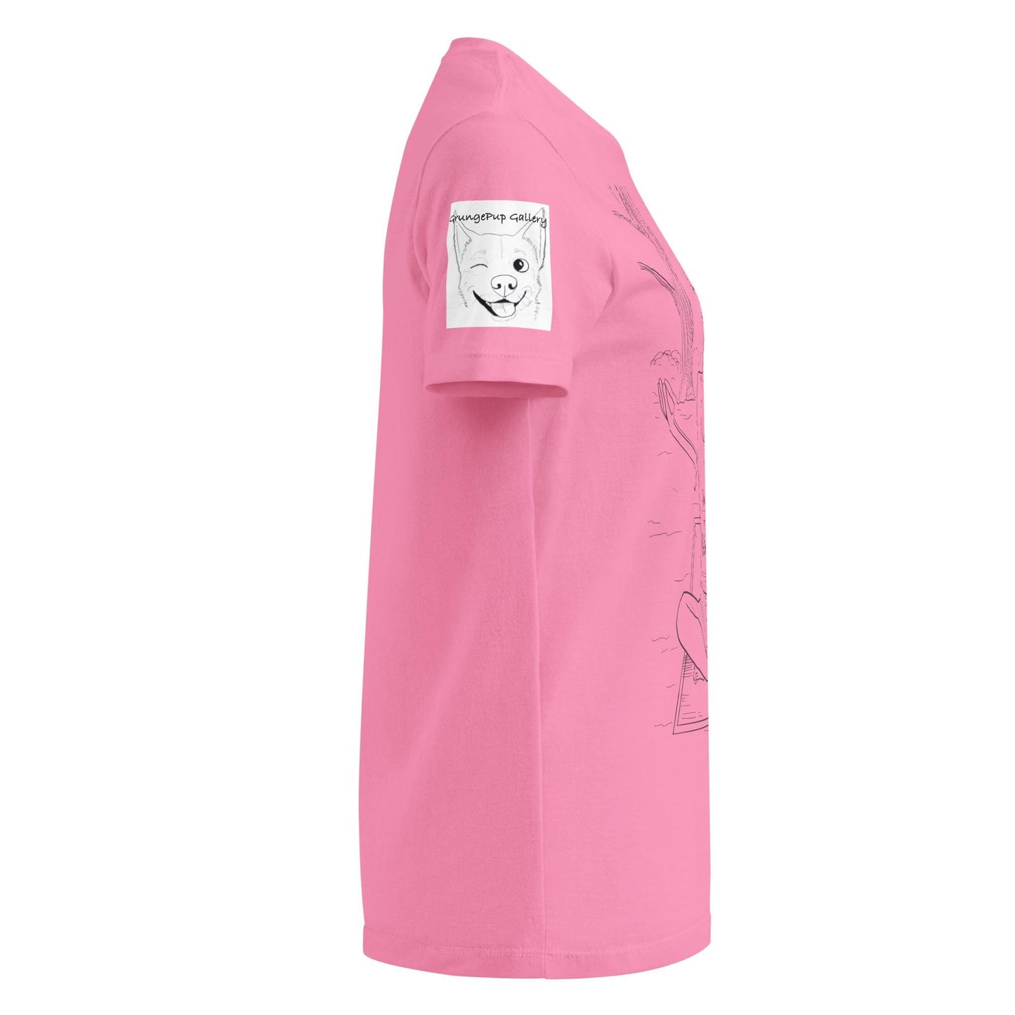 Paws and Reflect T-Shirt - GrungePup Zen Yoga Pet Pun