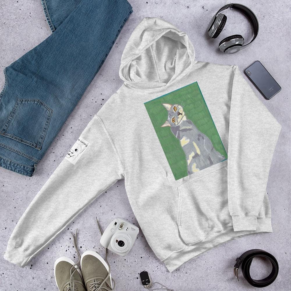 Mr. Grey Hoodie - GrungePup Mysterious Grunge Edge