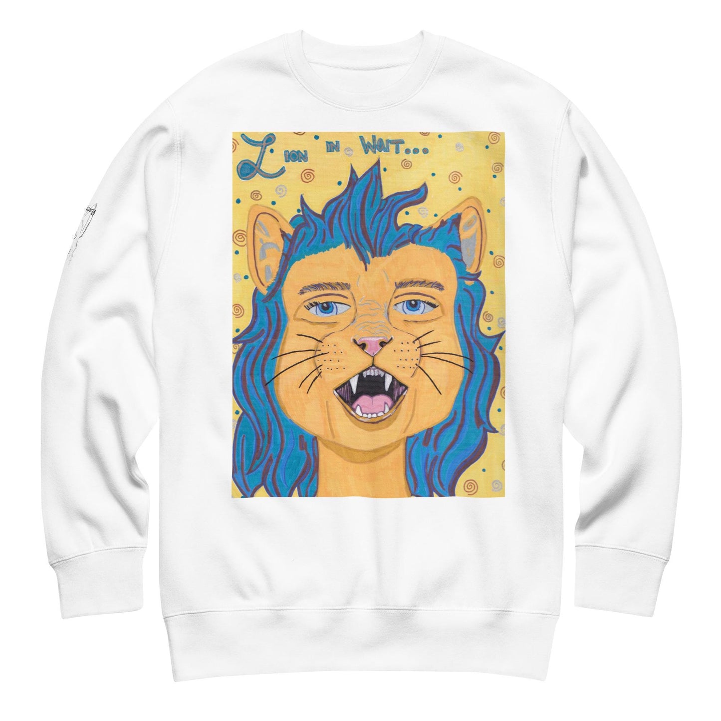 Lion In Wait Sweater - GrungePup Majestic Grunge Warmth