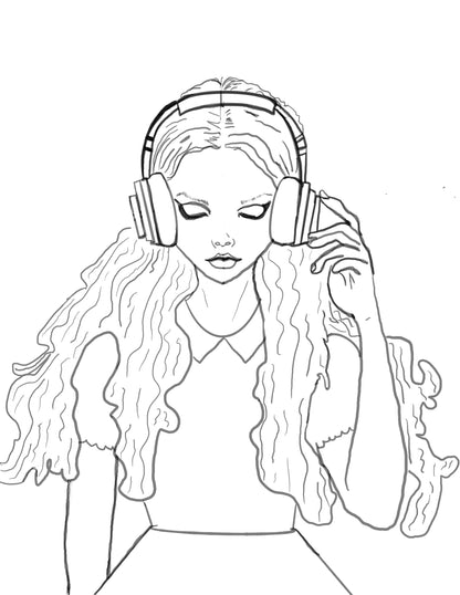 Alice in Wonderland - A Grunge-cute Coloring Journey