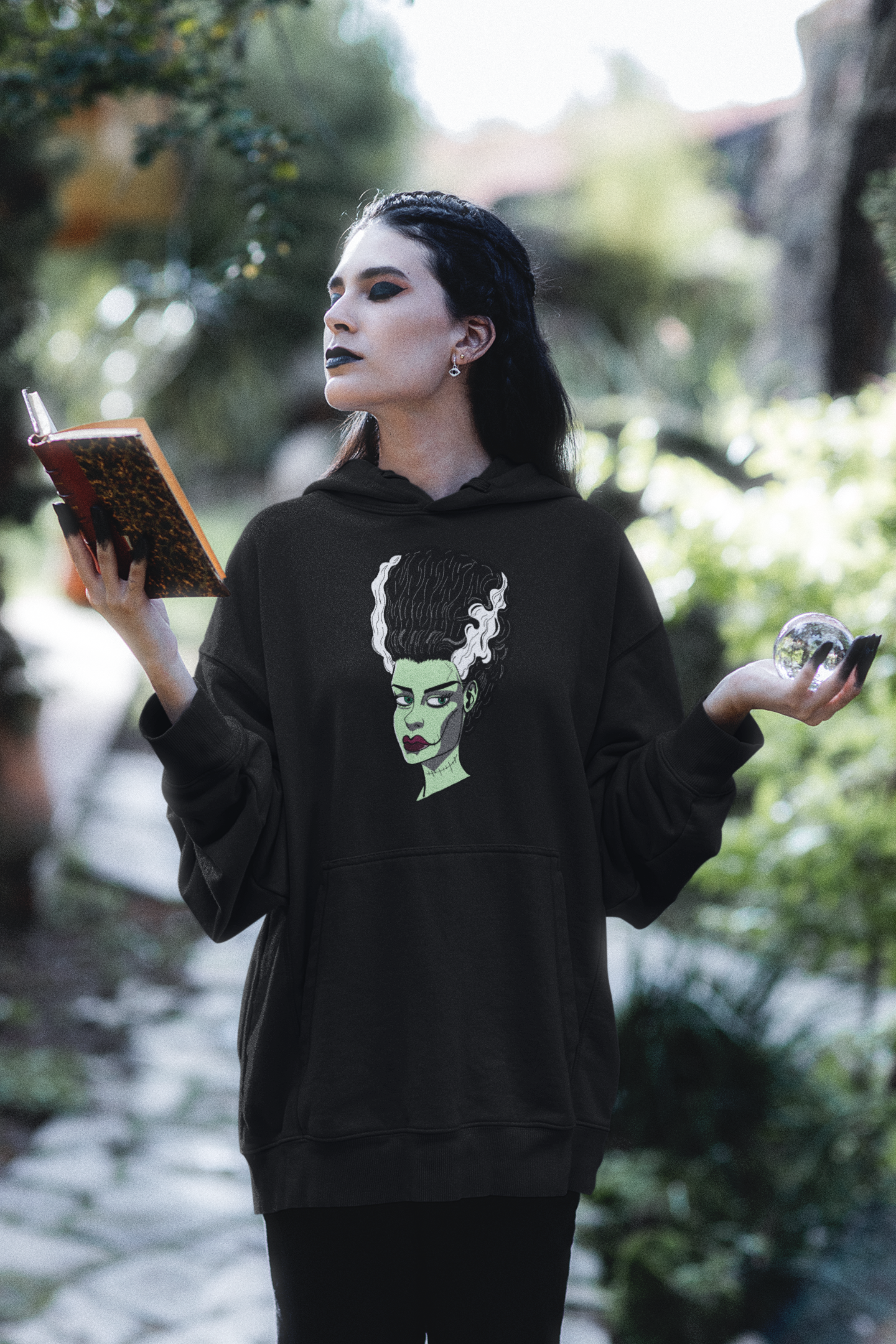 The Bride Hoodie – GrungePup Grunge Monsters & Dark Mind Art